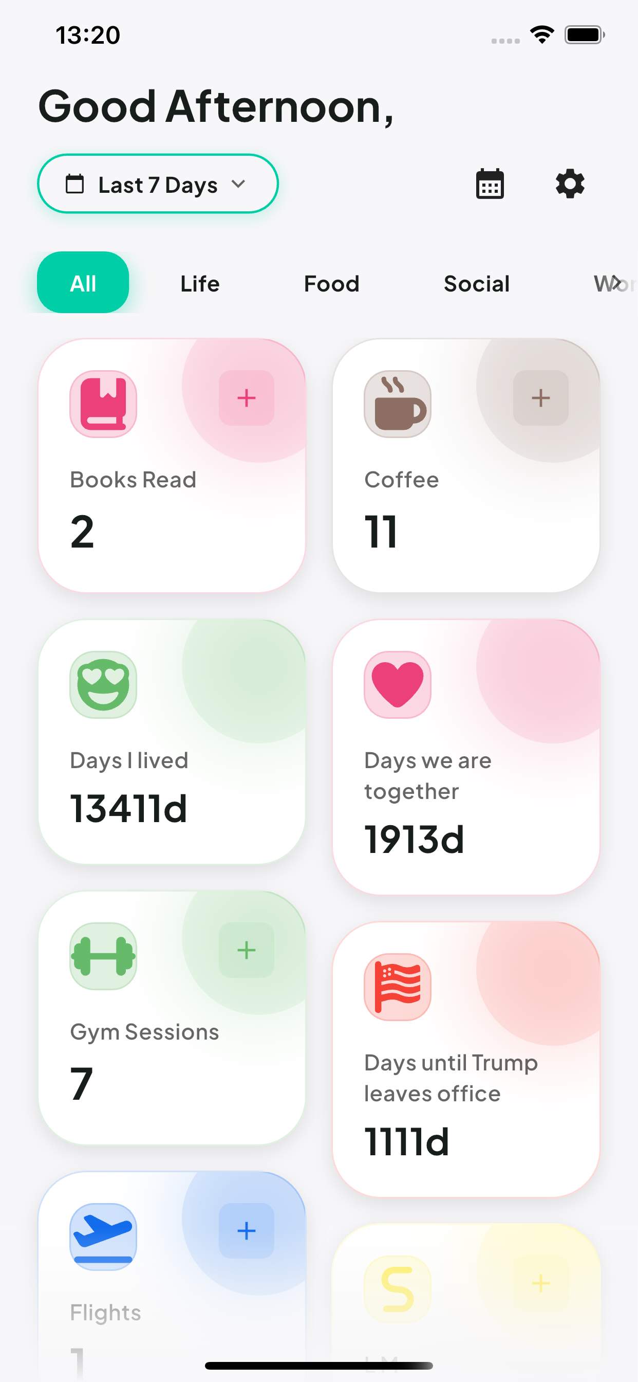 EveryCount App Interface