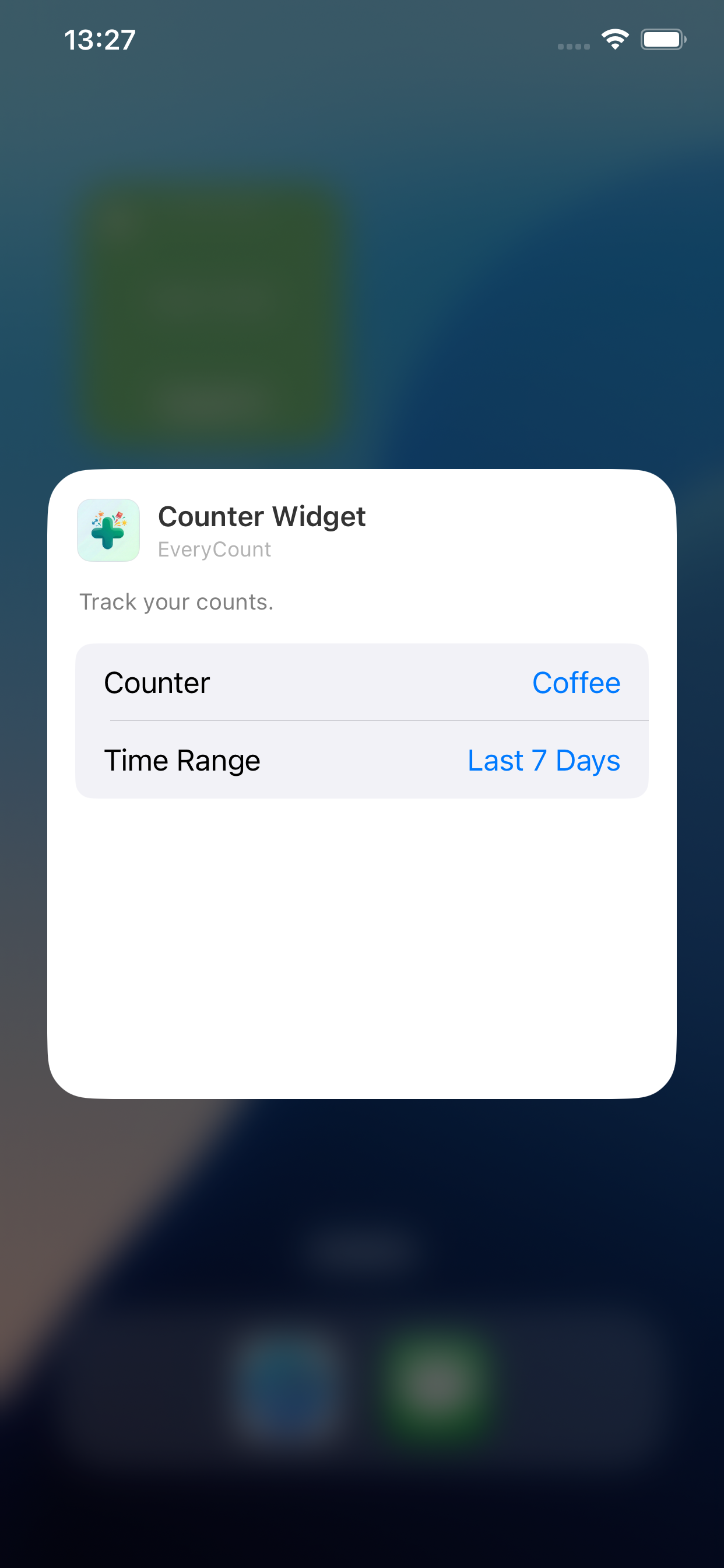 Widget Config